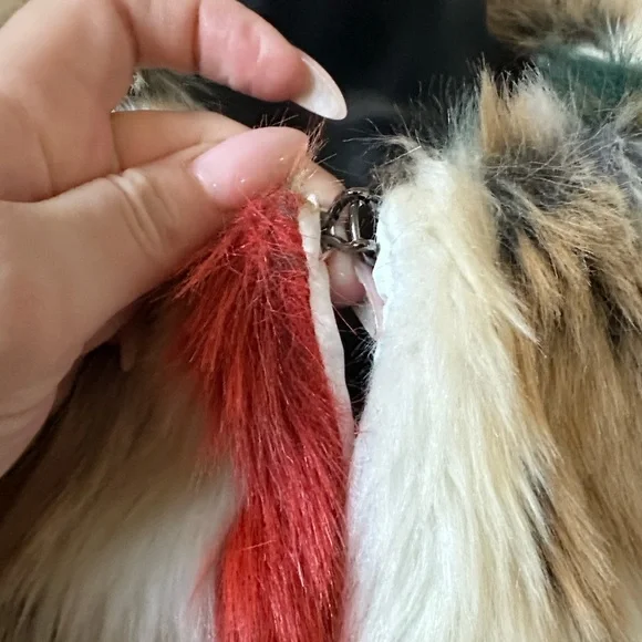 Hot & Delicious Colorful Faux Fur Jacket large - Picture 4 of 16